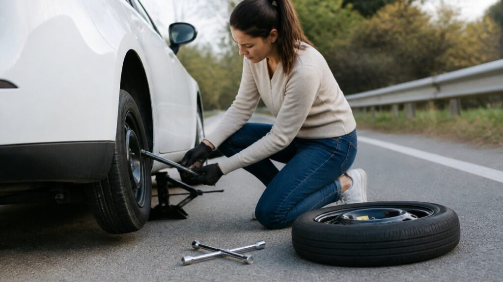 7 Steps to Change a Tire on the Highway Safely